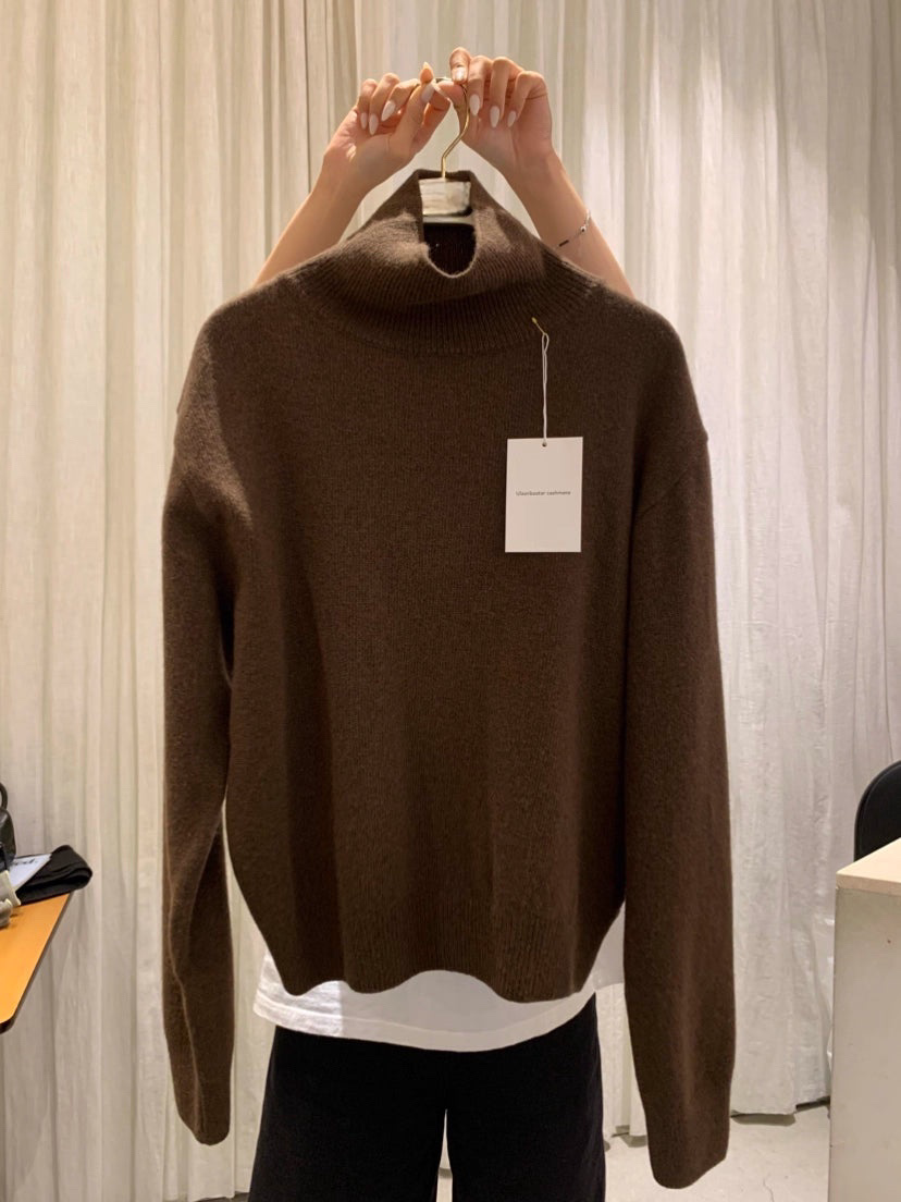 TP22021-韓國羊毛混紡高領針織長袖上衣