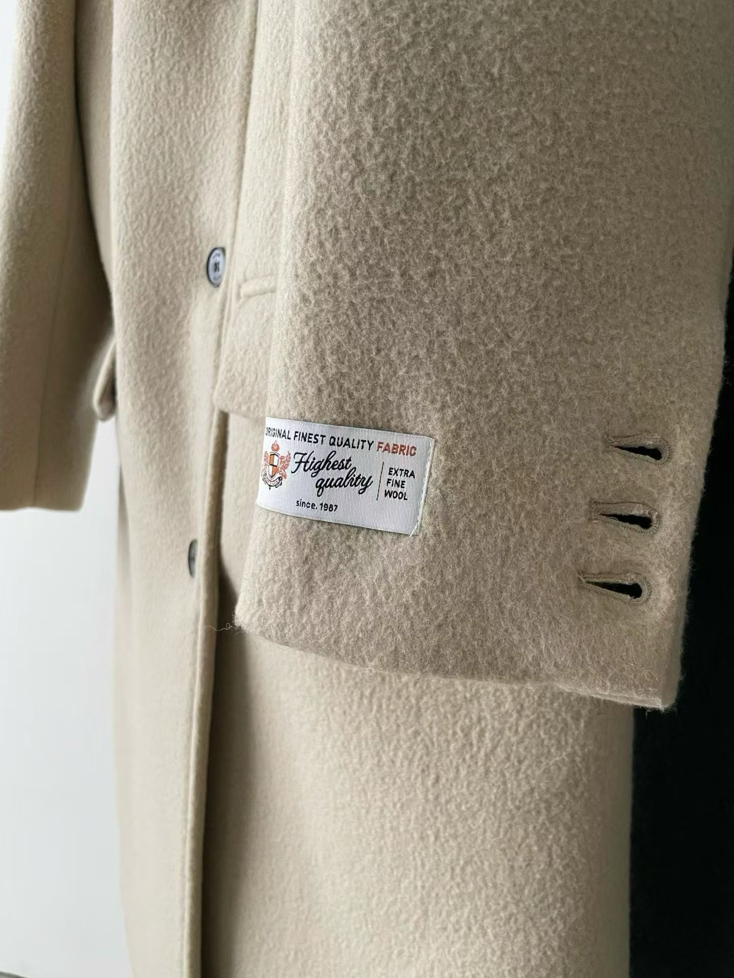 OT22029- 韓國設計師款質感西裝領長大衣