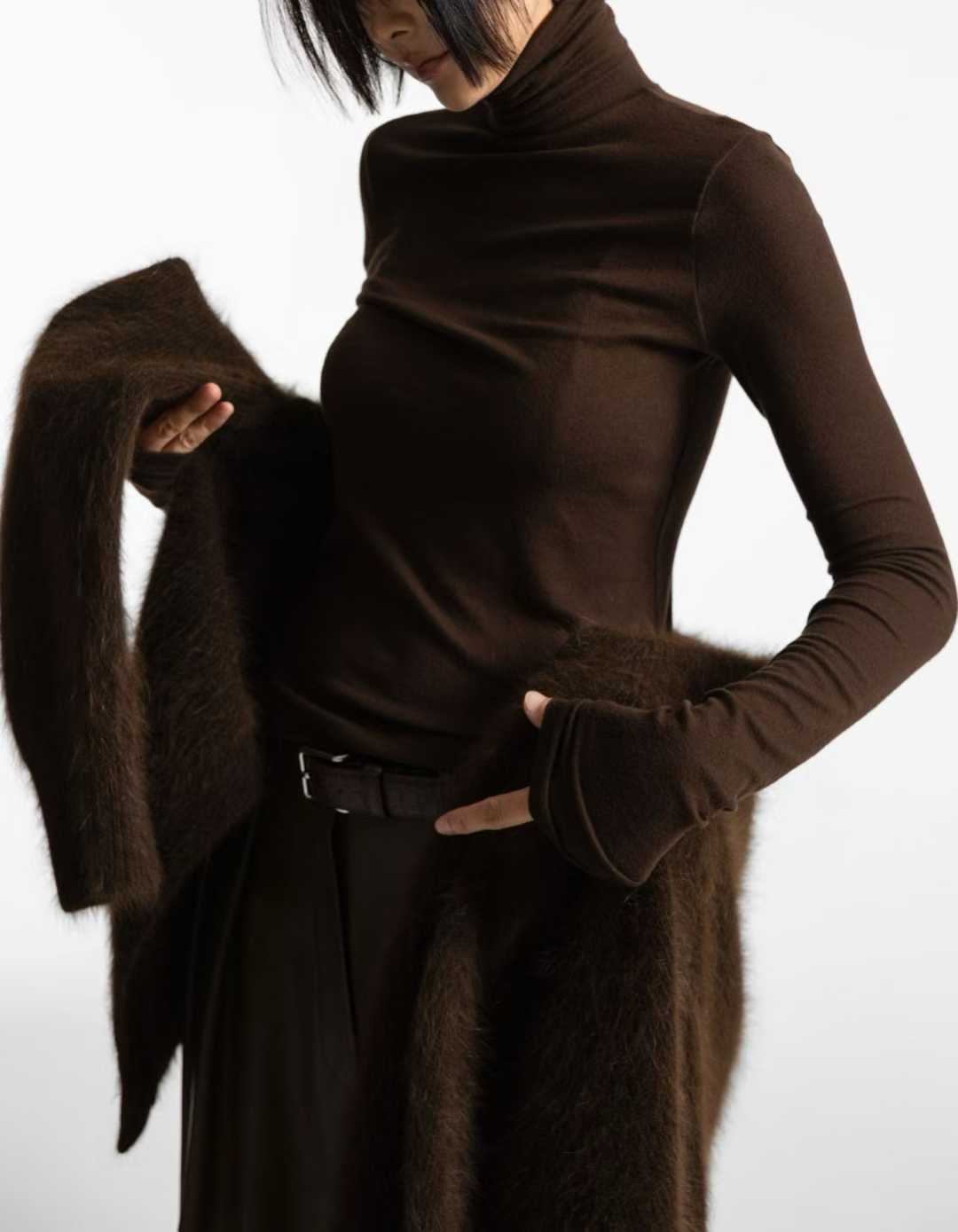 TP22023- 韓國極致貼身親膚高領修身長袖打底衫(6色)