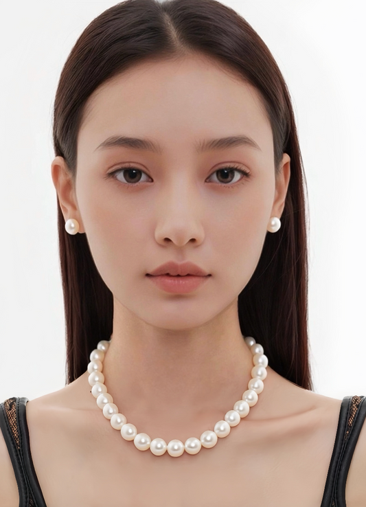 JW21676- S925銀澳白珍珠項鍊 | 輕奢鎖骨鏈