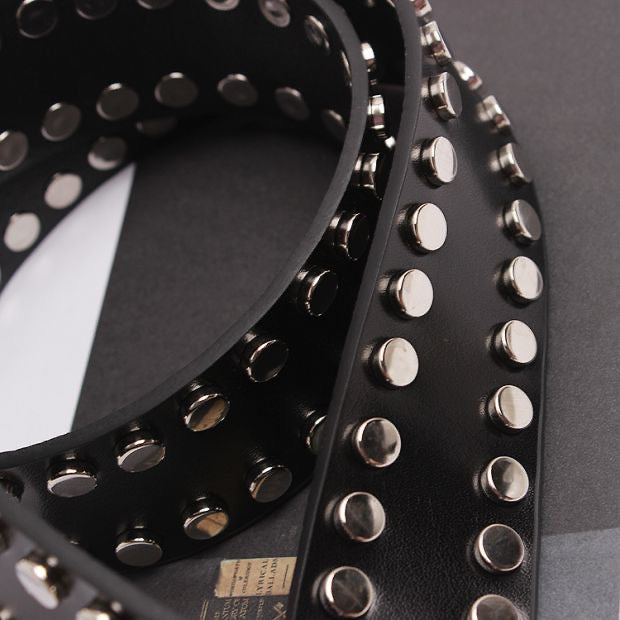 AC21193- 時尚個性鉚釘皮帶