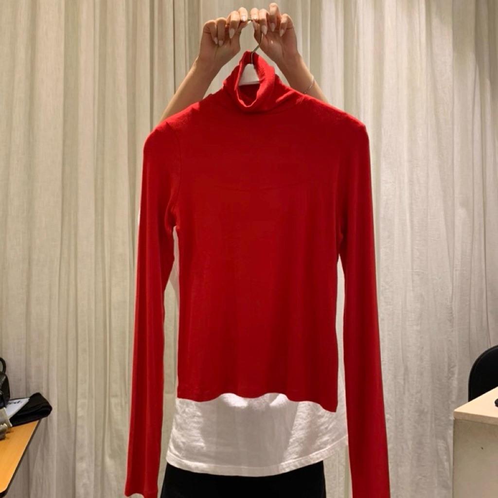 TP22023- 韓國極致貼身親膚高領修身長袖打底衫(6色)