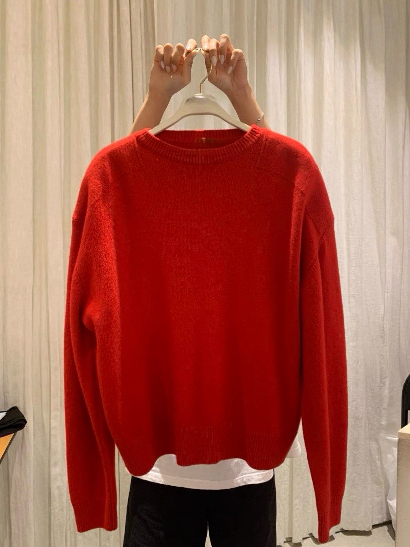 TP22022- 韓國羊絨寬鬆圓領長袖毛衣