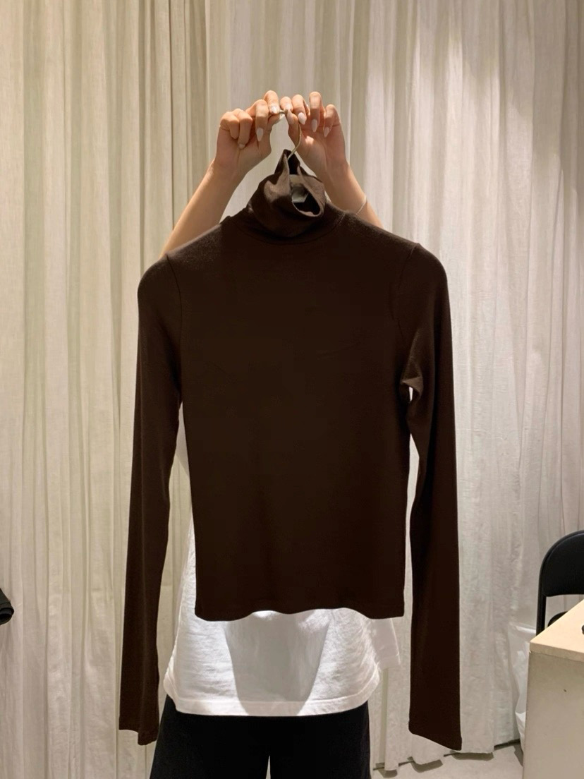 TP22023- 韓國極致貼身親膚高領修身長袖打底衫(6色)