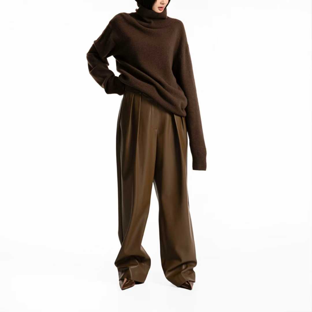 TP22021-韓國羊毛混紡高領針織長袖上衣