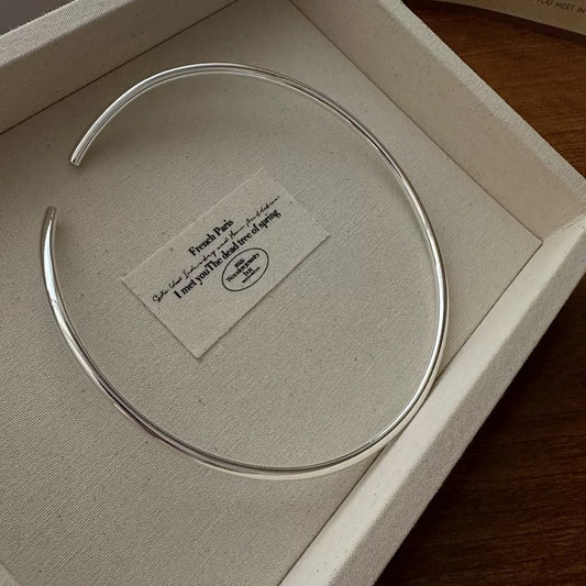 JW21612- 簡約925純銀項圈