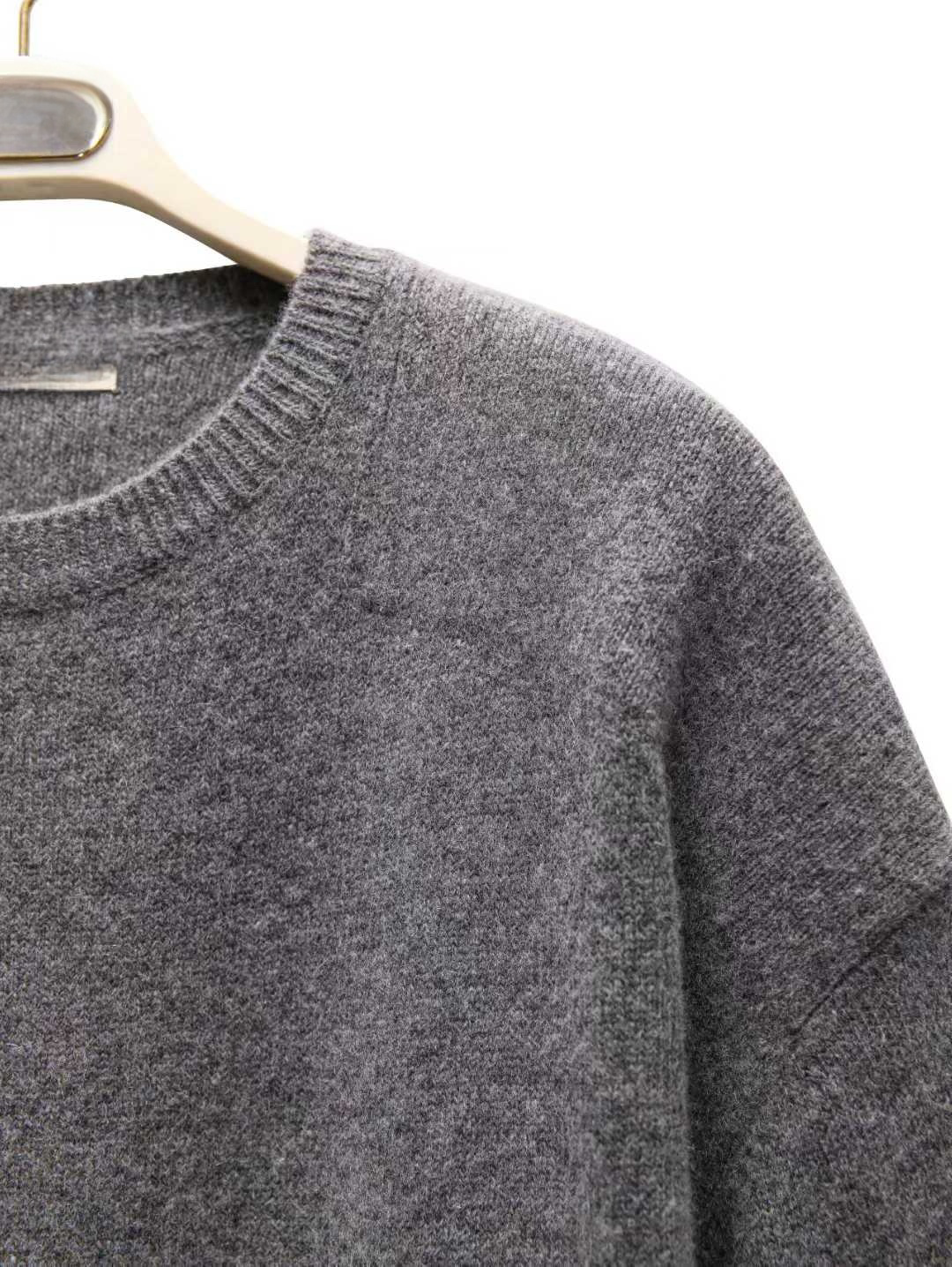 TP22022- 韓國羊絨寬鬆圓領長袖毛衣