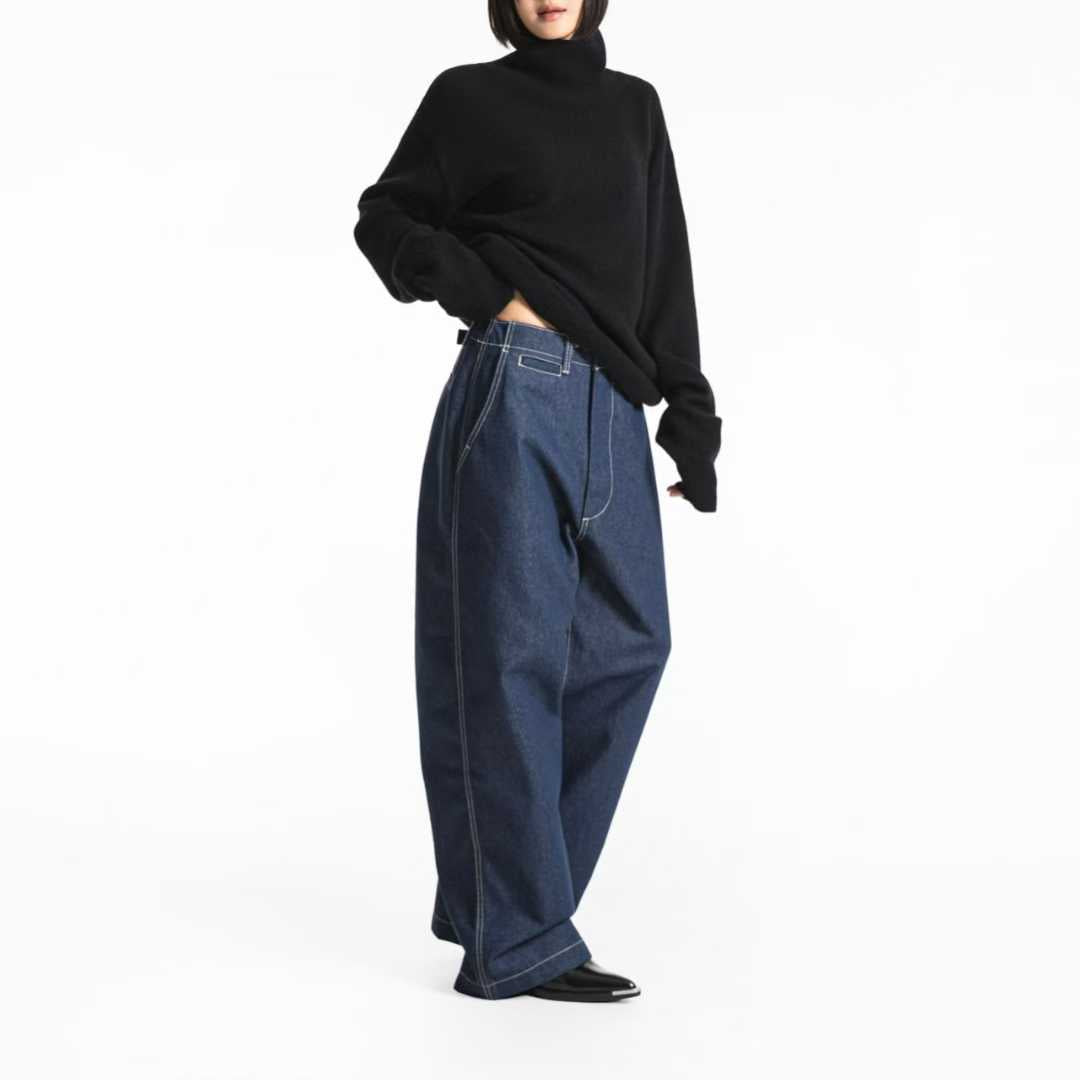 TP22021-韓國羊毛混紡高領針織長袖上衣