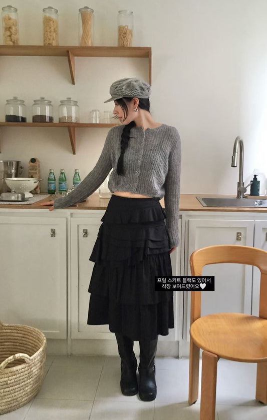 ST21931- 韓國浪漫復古多層次蕾絲Set