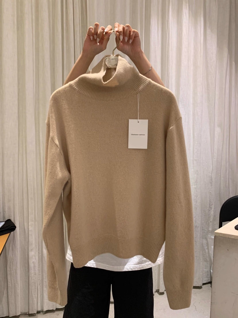 TP22021-韓國羊毛混紡高領針織長袖上衣