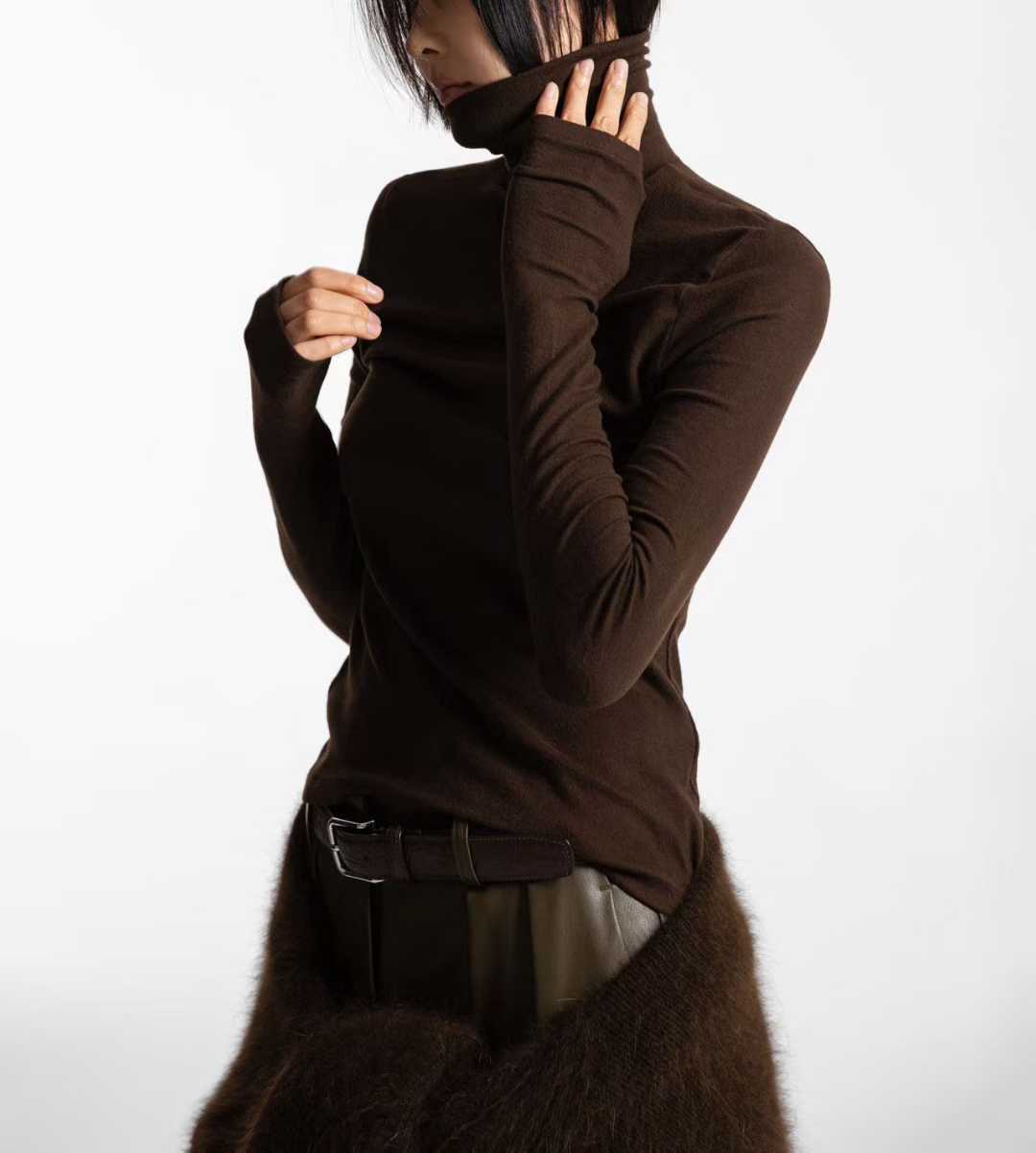 TP22023- 韓國極致貼身親膚高領修身長袖打底衫(6色)