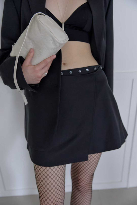 SK21783- 韓國可調式西裝半身短裙