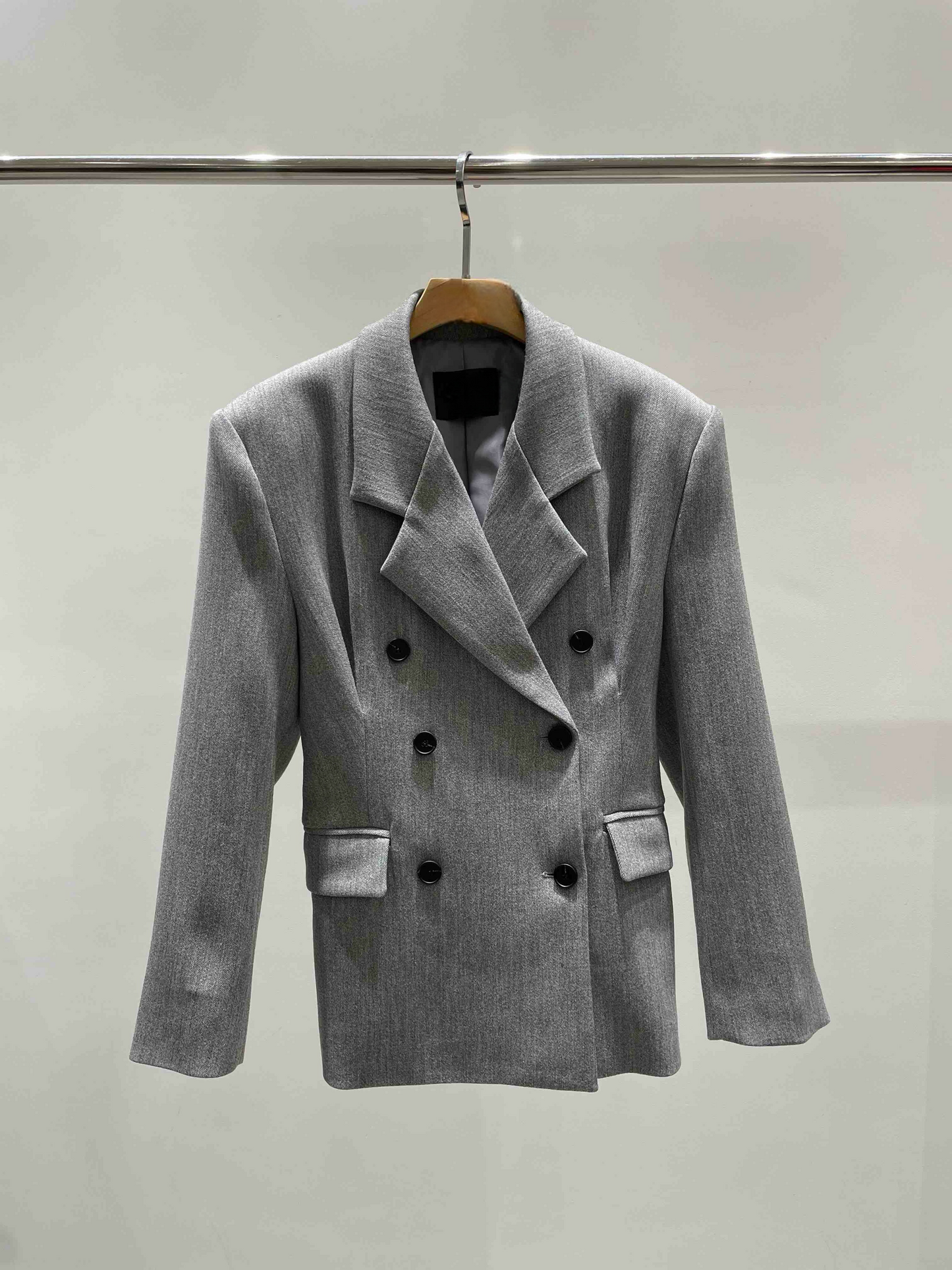 ST22001- 韓國雙排扣氣質百搭通勤西服外套