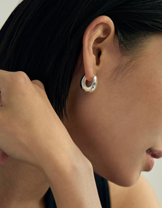 JW21682- 純銀法式水滴耳環