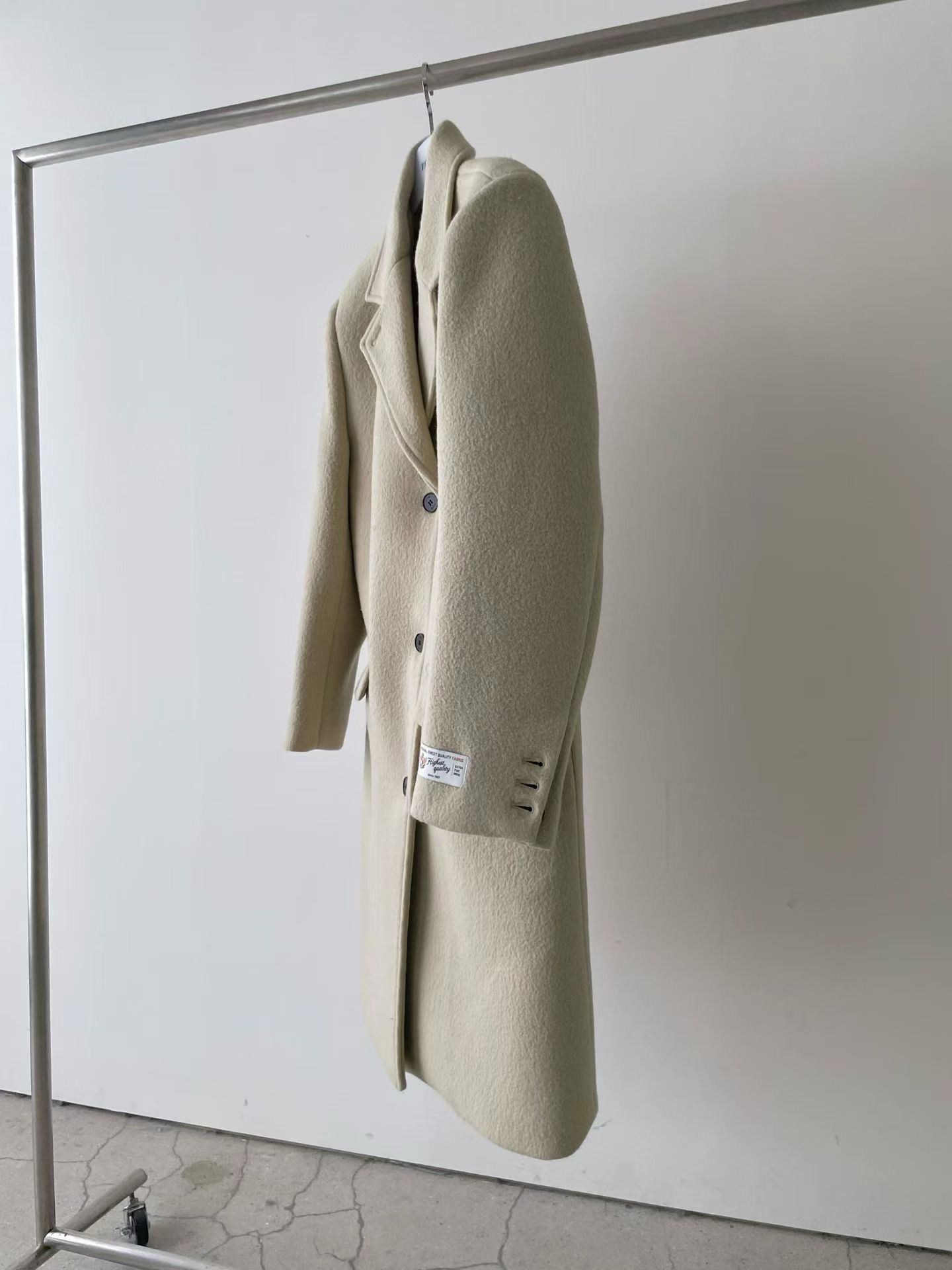 OT22029- 韓國設計師款質感西裝領長大衣