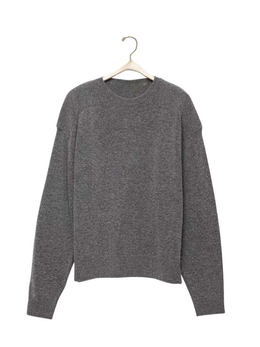 TP22022- 韓國羊絨寬鬆圓領長袖毛衣