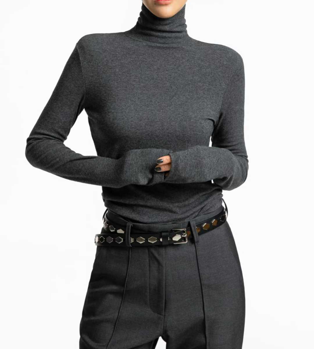 TP22023- 韓國極致貼身親膚高領修身長袖打底衫(6色)