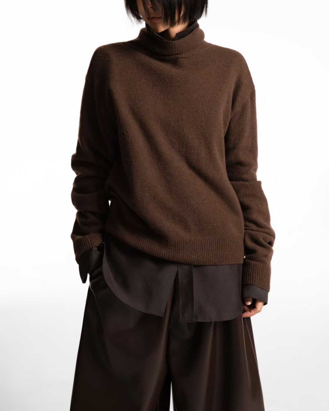 TP22021-韓國羊毛混紡高領針織長袖上衣