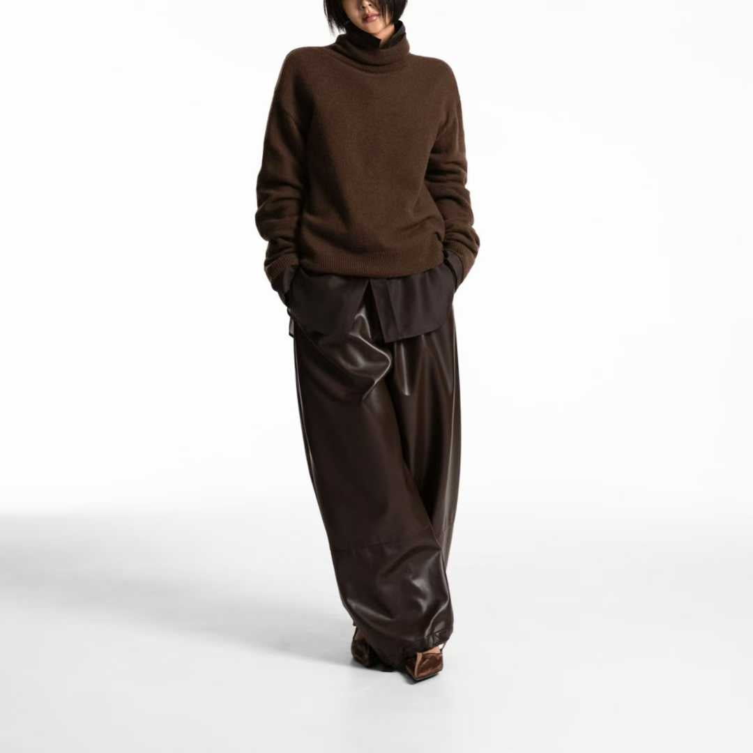 TP22021-韓國羊毛混紡高領針織長袖上衣