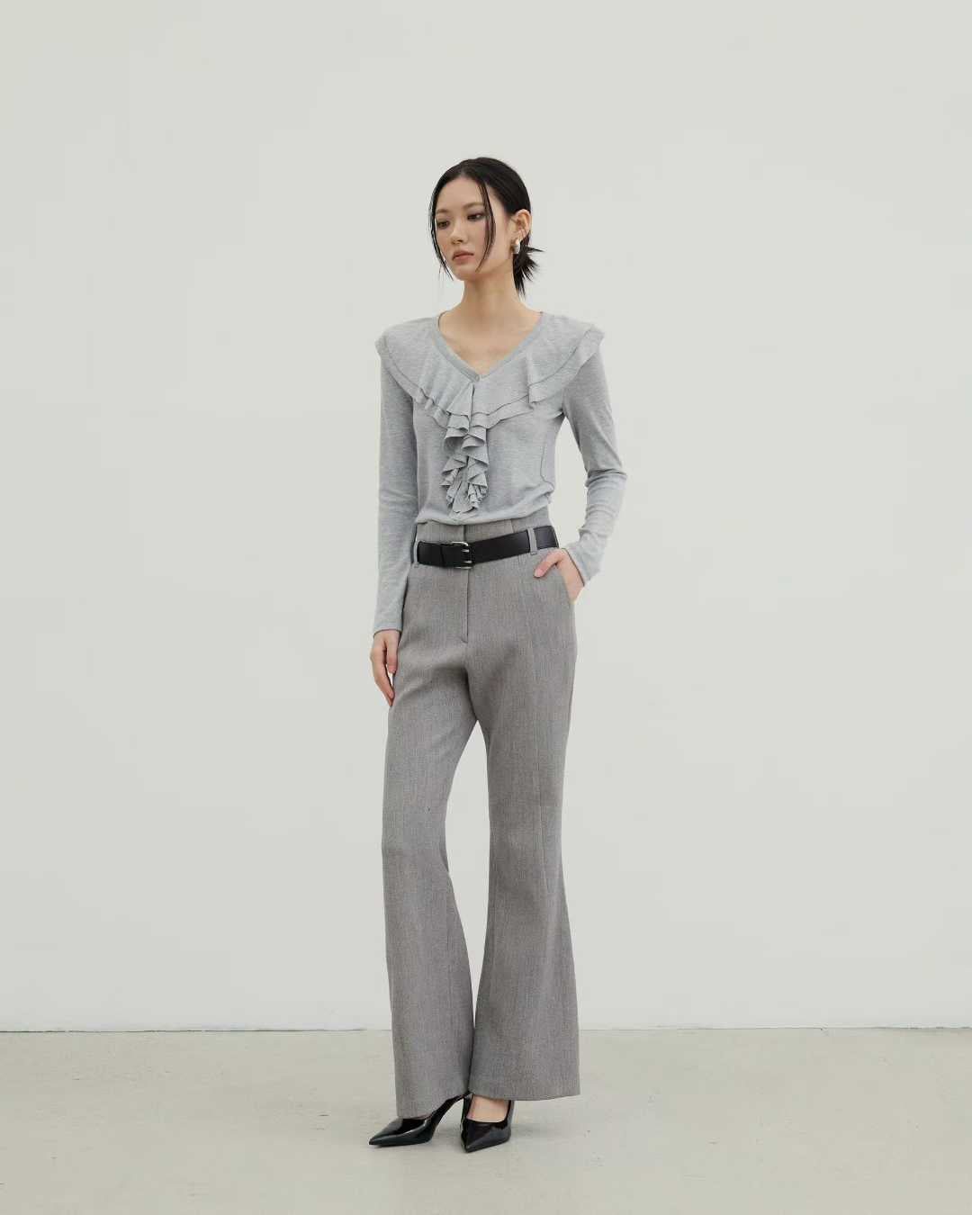 ST22001- 韓國雙排扣氣質百搭通勤西服外套