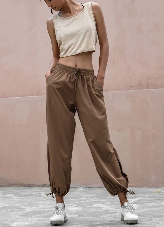 BT11203 - Quick-drying women's loose casual tapered long pants thin breathable yoga fitness pants