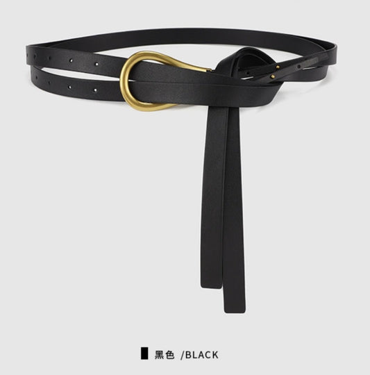 AC11131- 時尚百搭馬蹄扣皮腰帶