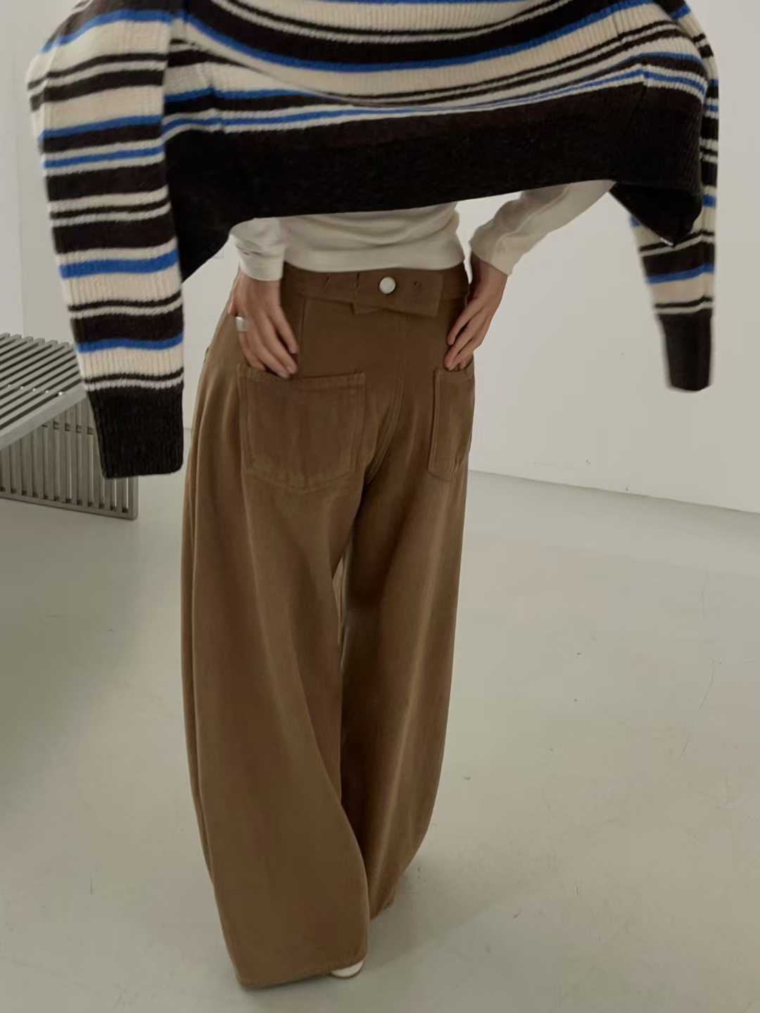 PT22081- 韓國寛鬆牛仔褲底加绒