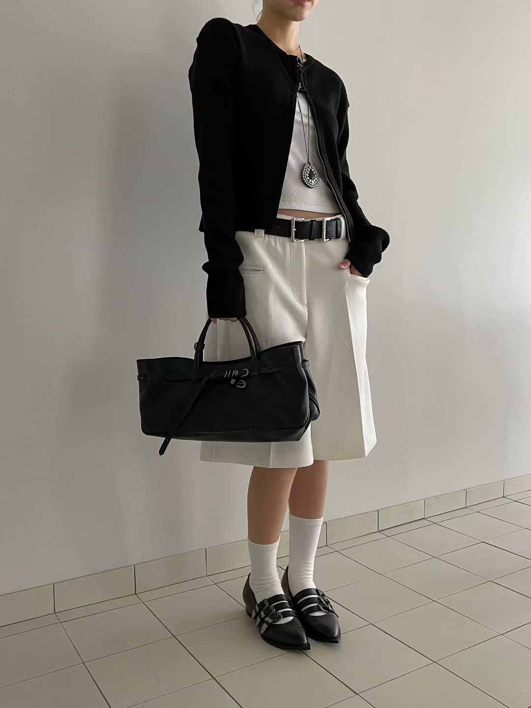 PT21883 - Korean Designer Brand Spliced Tie Stripe Loose Casual Pants