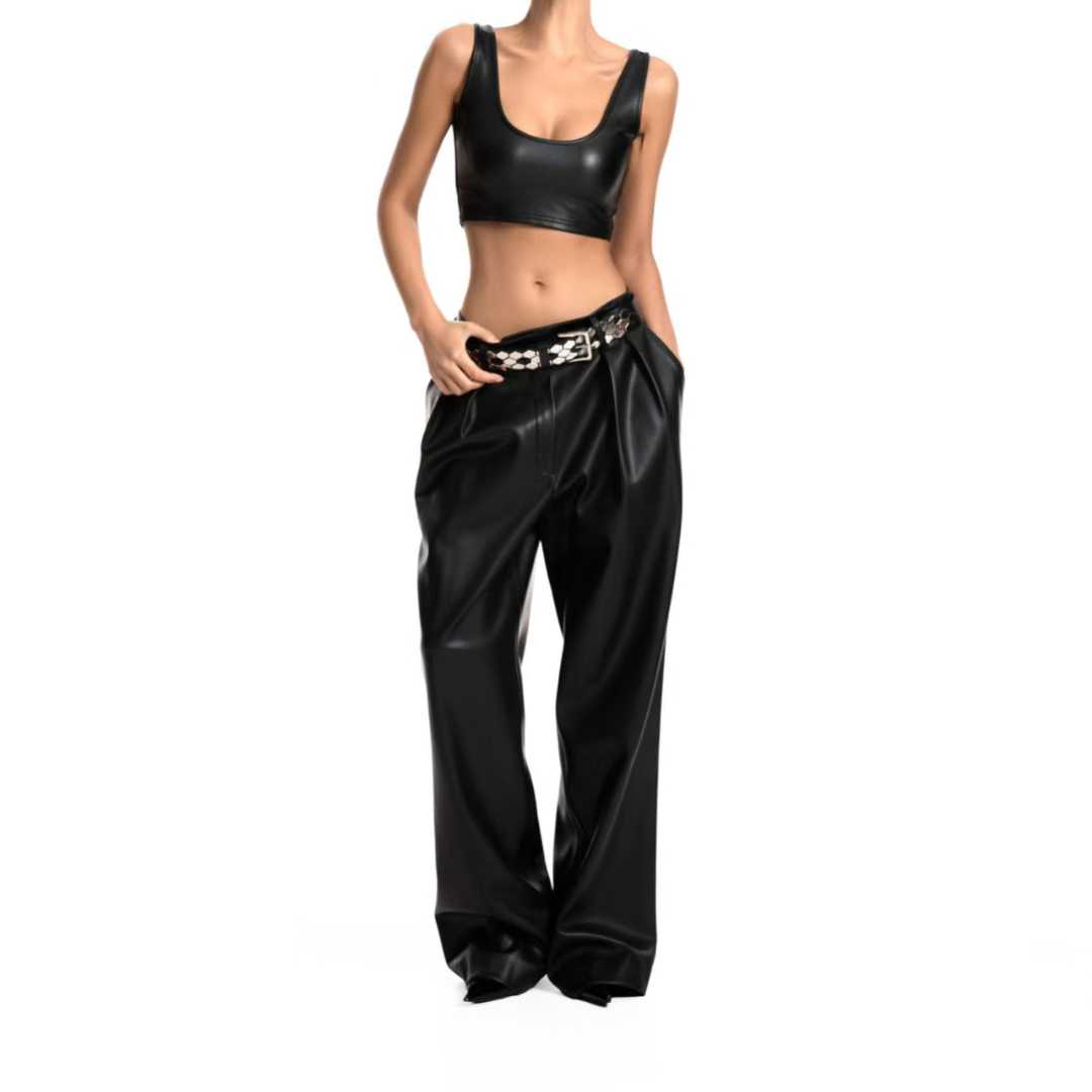 AC22038- 韓國個性蜂巢鉚釘真皮腰帶