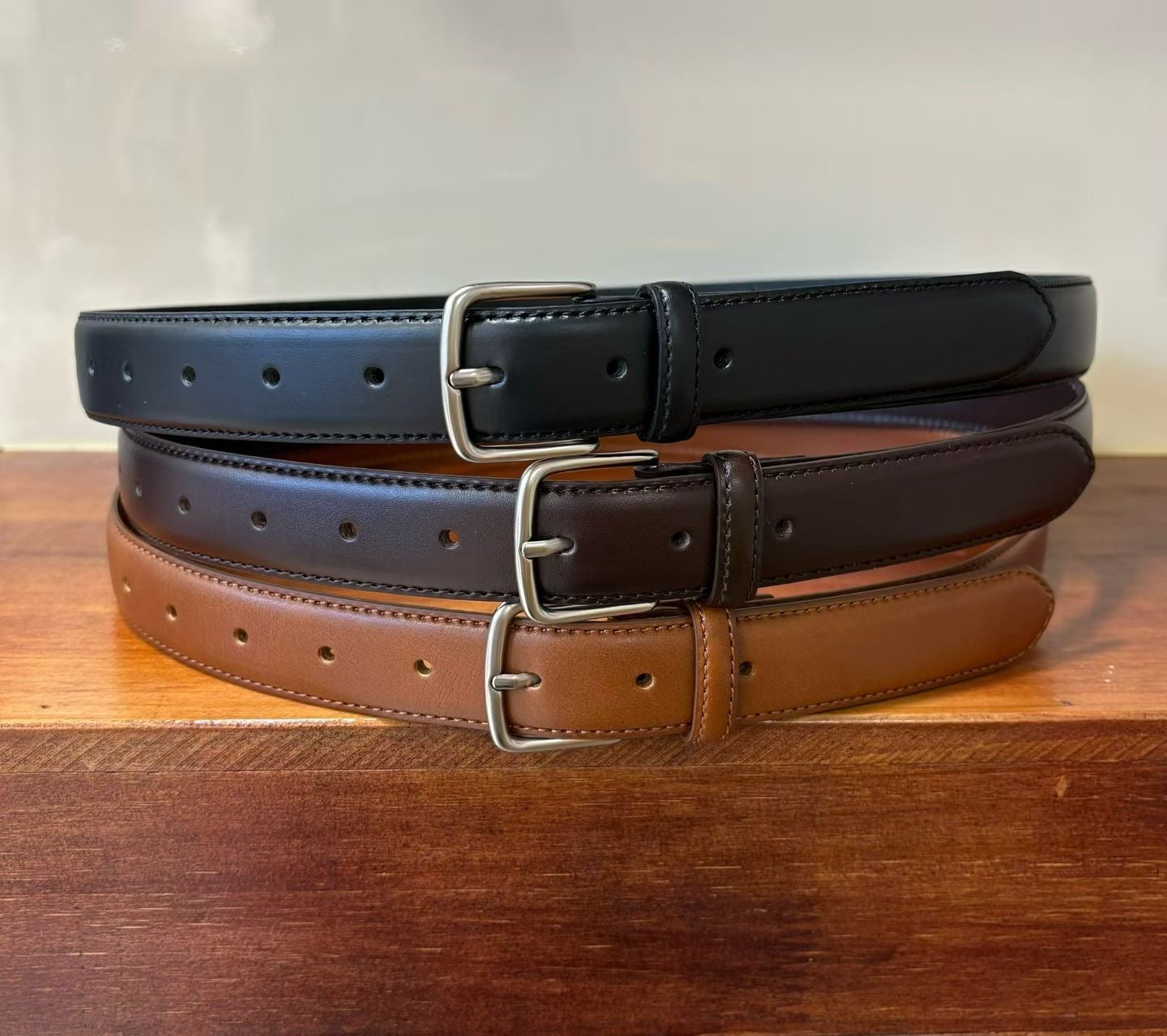 AC22028 - 韓國極簡主義真牛皮腰带皮帶