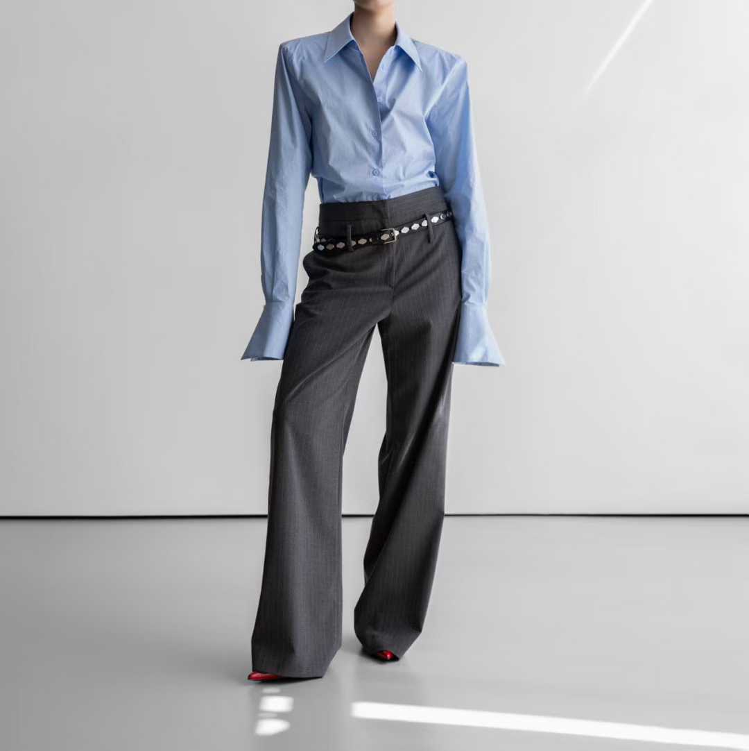 AC22029- 韓國個性蜂巢鉚釘真皮腰帶