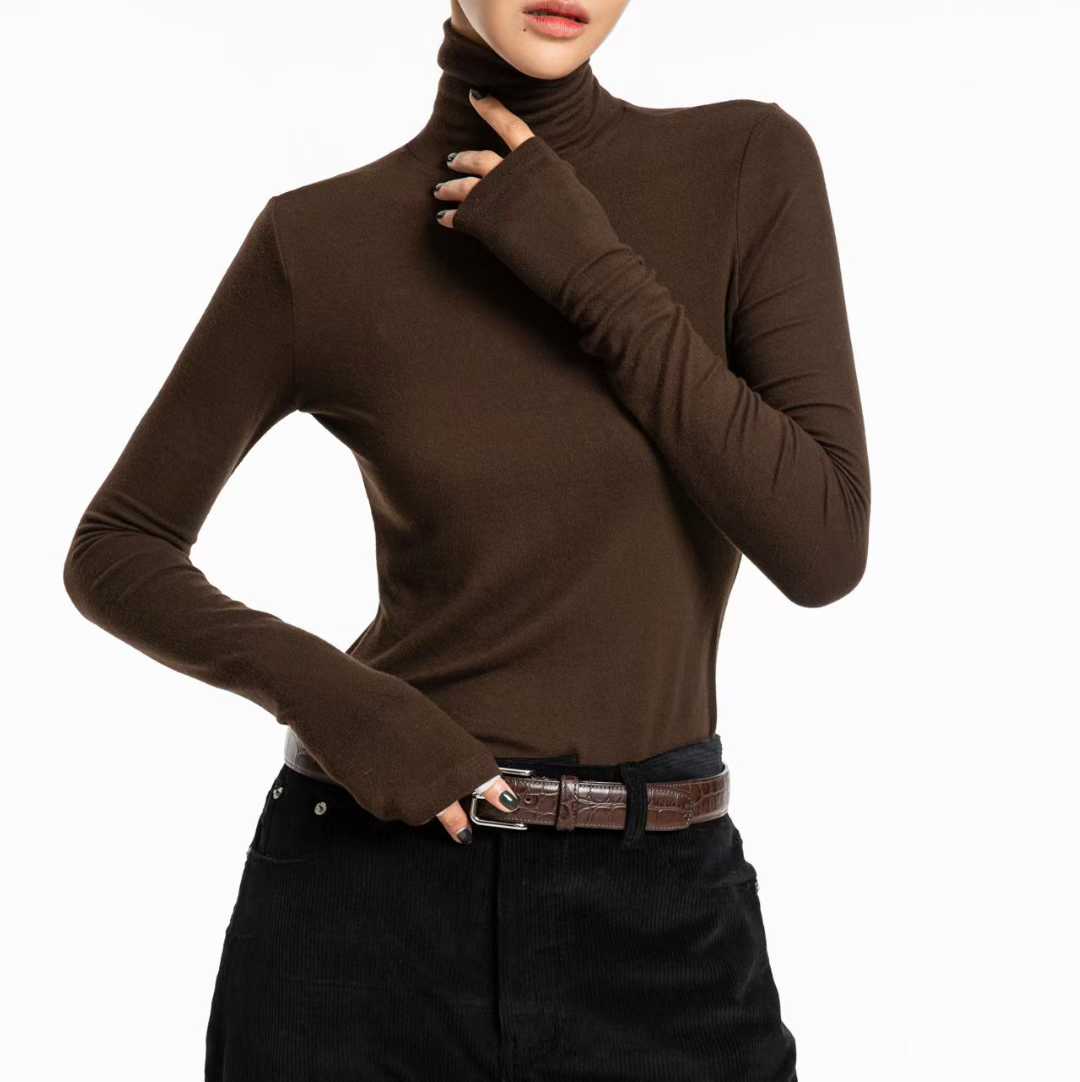 TP22023- 韓國極致貼身親膚高領修身長袖打底衫(6色)