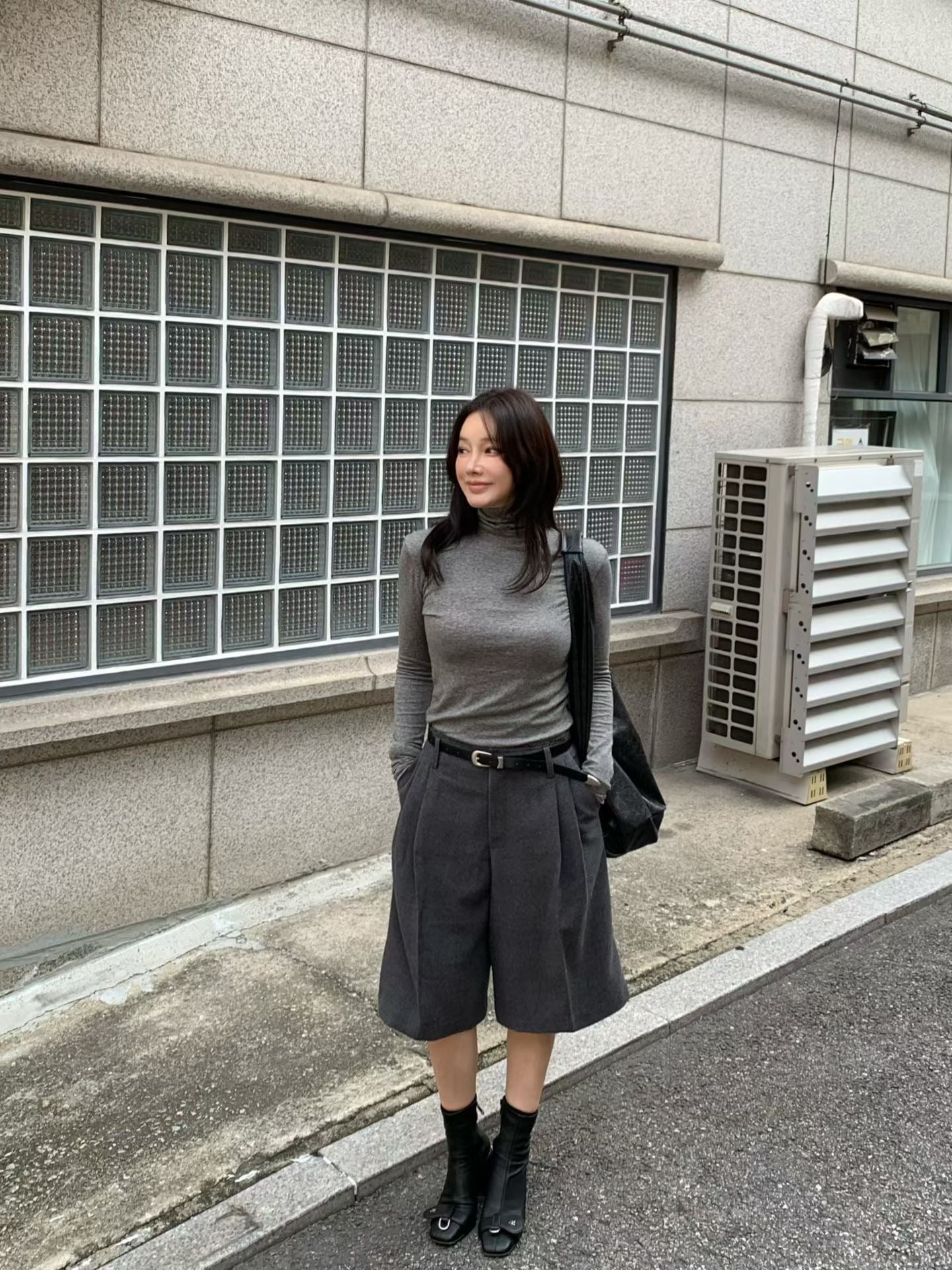 TP21989- 韓國韓國時尚高領天絲羊毛薄打底衫(6色)