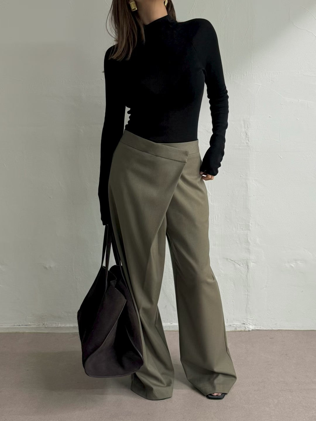 PT22088- 韓國設計感裹身長褲