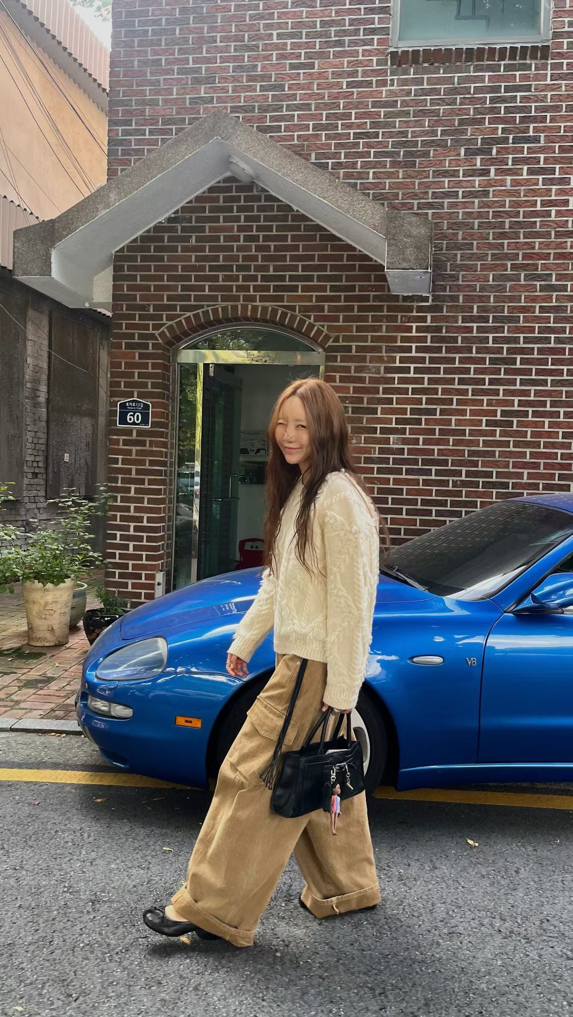 TP22079- 韓國羊毛麻花手工長袖毛衣