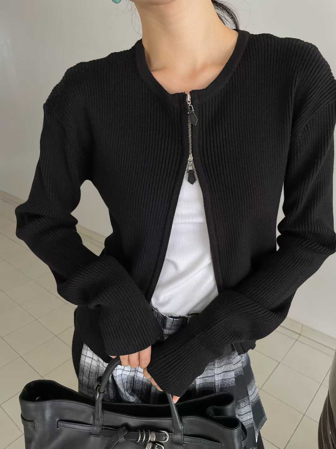 PT21883 - Korean Designer Brand Spliced Tie Stripe Loose Casual Pants
