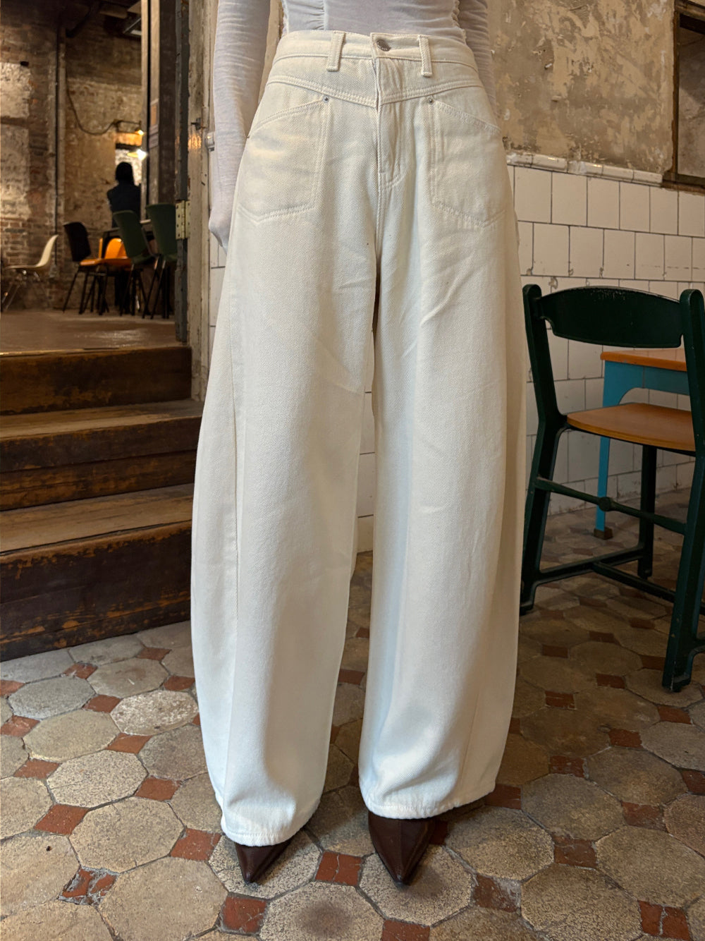 PT22081- 韓國寛鬆牛仔褲底加绒