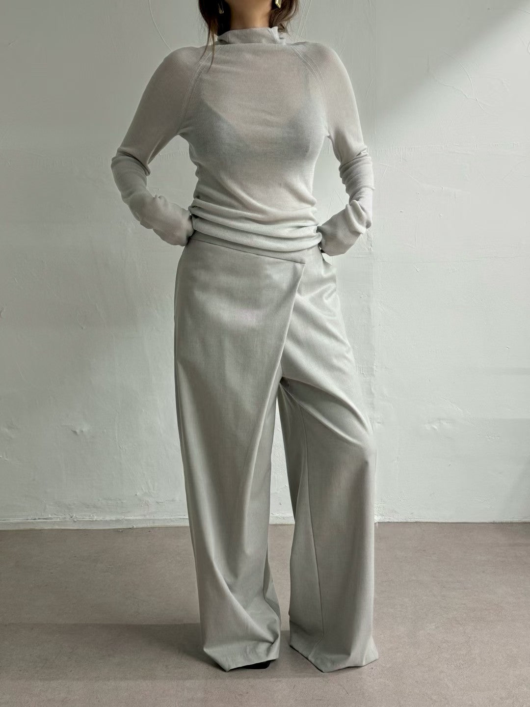 PT22088- 韓國設計感裹身長褲