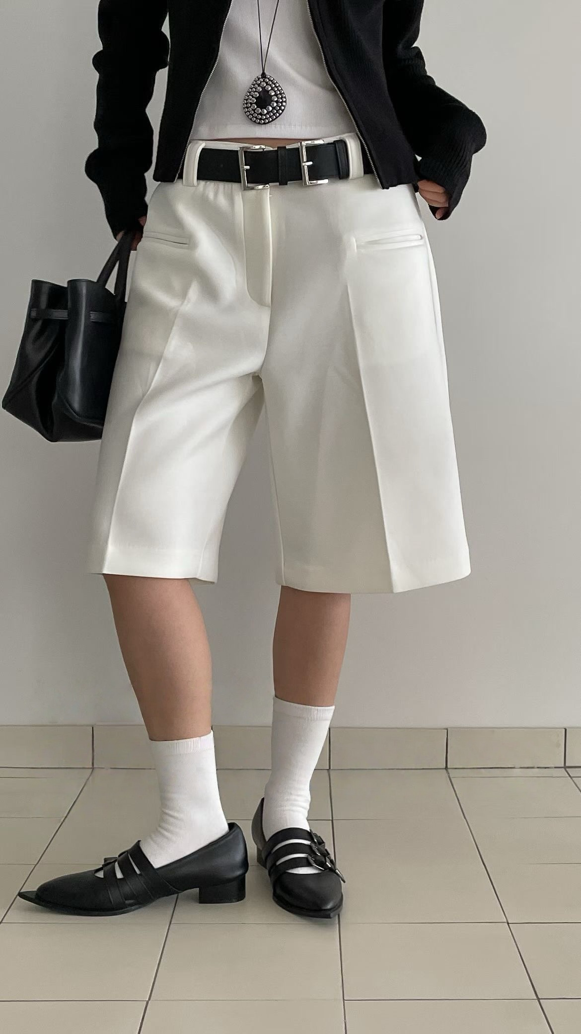 AC22023- 韓國設計感雙金屬釦真牛皮腰带皮帶