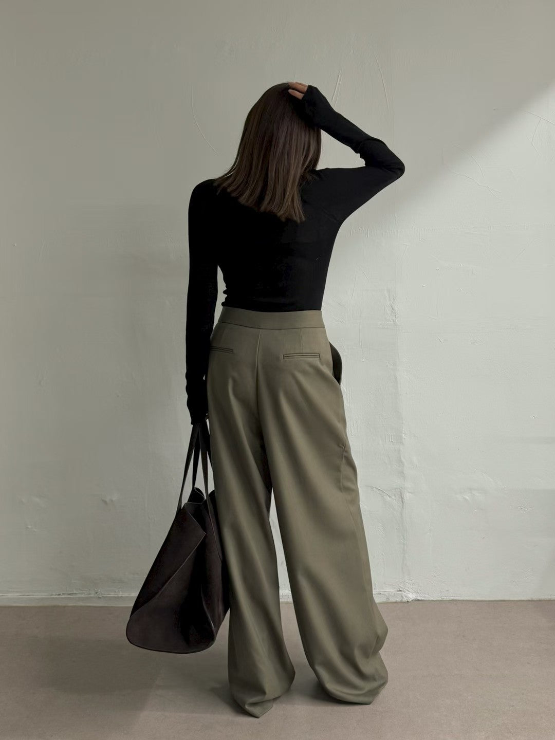 PT22088- 韓國設計感裹身長褲