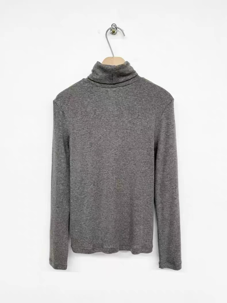 TP21989- 韓國韓國時尚高領天絲羊毛薄打底衫(6色)