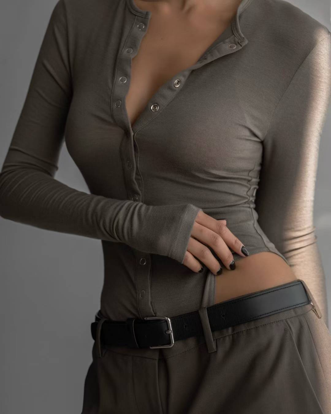 AC22028 - 韓國極簡主義真牛皮腰带皮帶