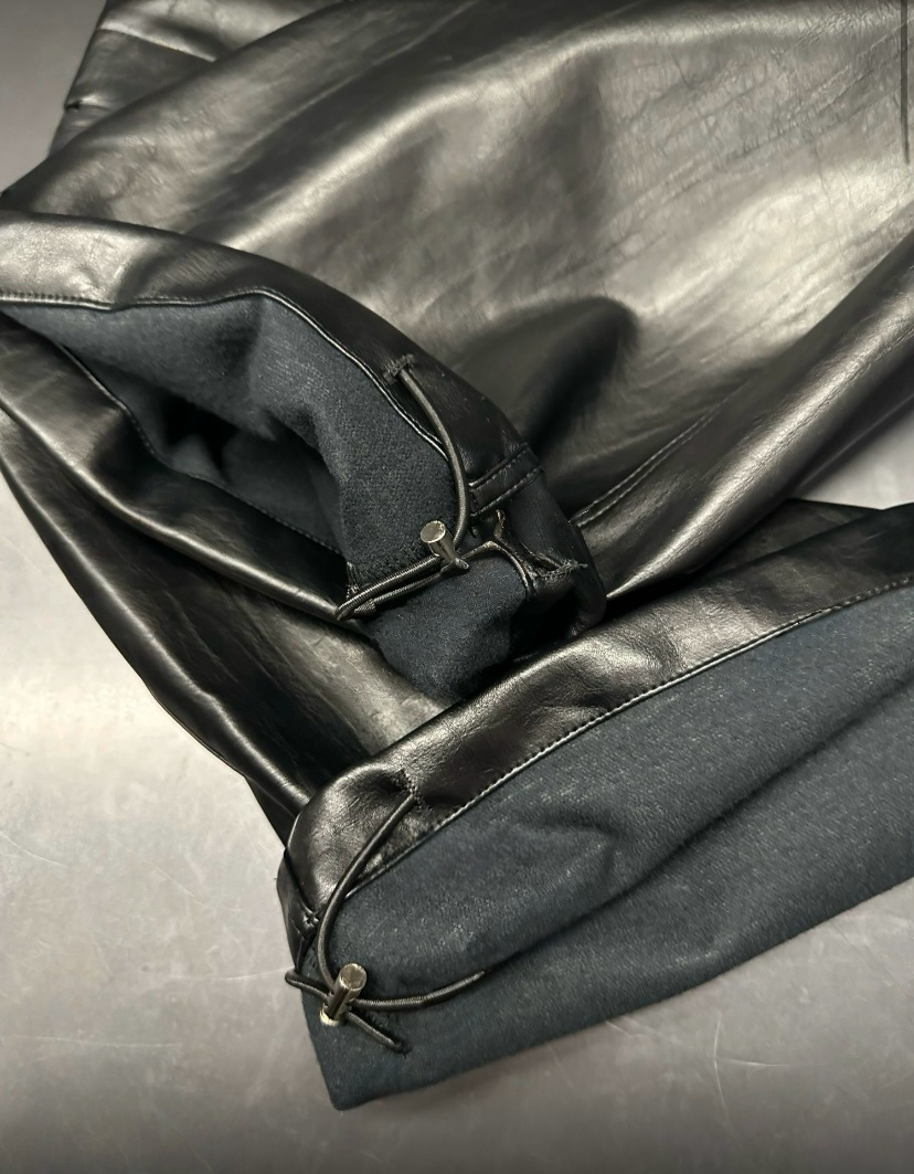 PT22093- 韓國個性前衛PU皮革長褲