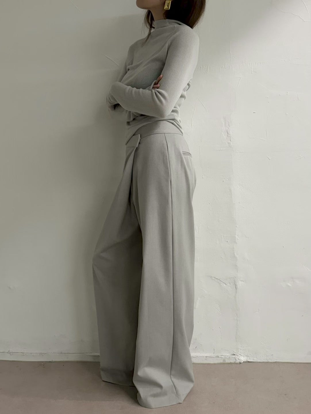 PT22088- 韓國設計感裹身長褲