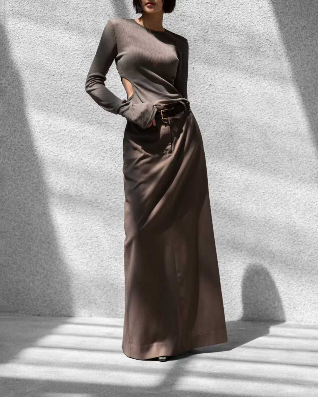 AC22028 - 韓國極簡主義真牛皮腰带皮帶