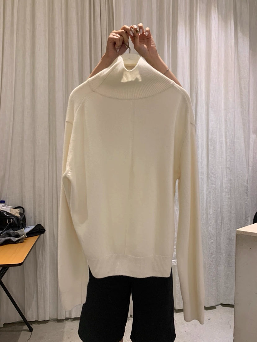 TP22021-韓國羊毛混紡高領針織長袖上衣