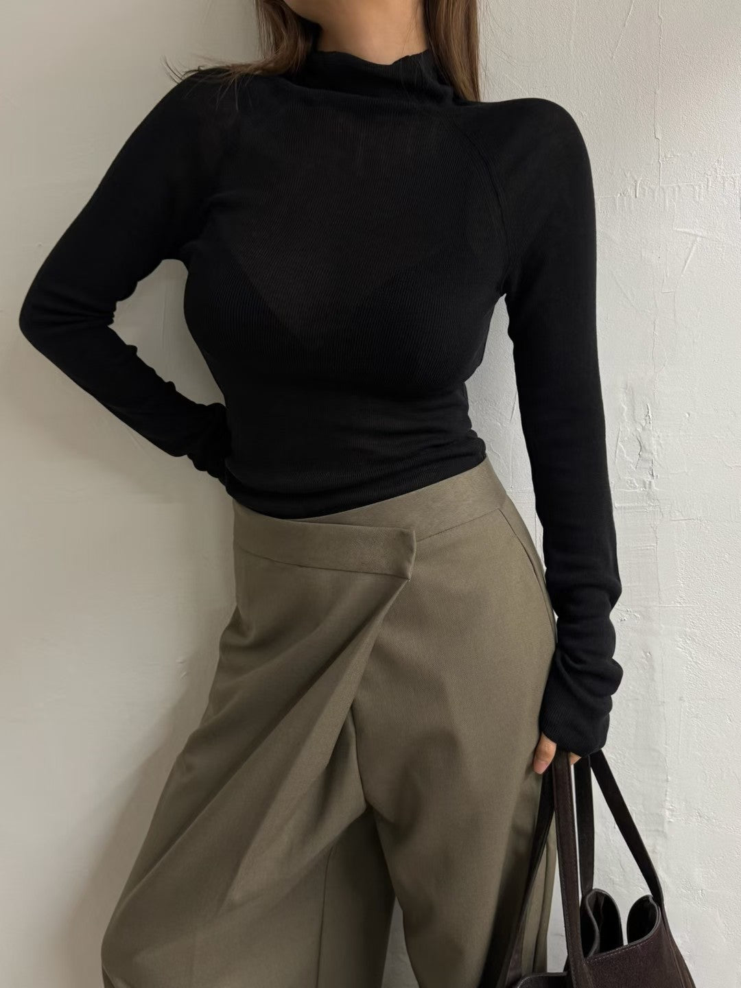 PT22088- 韓國設計感裹身長褲