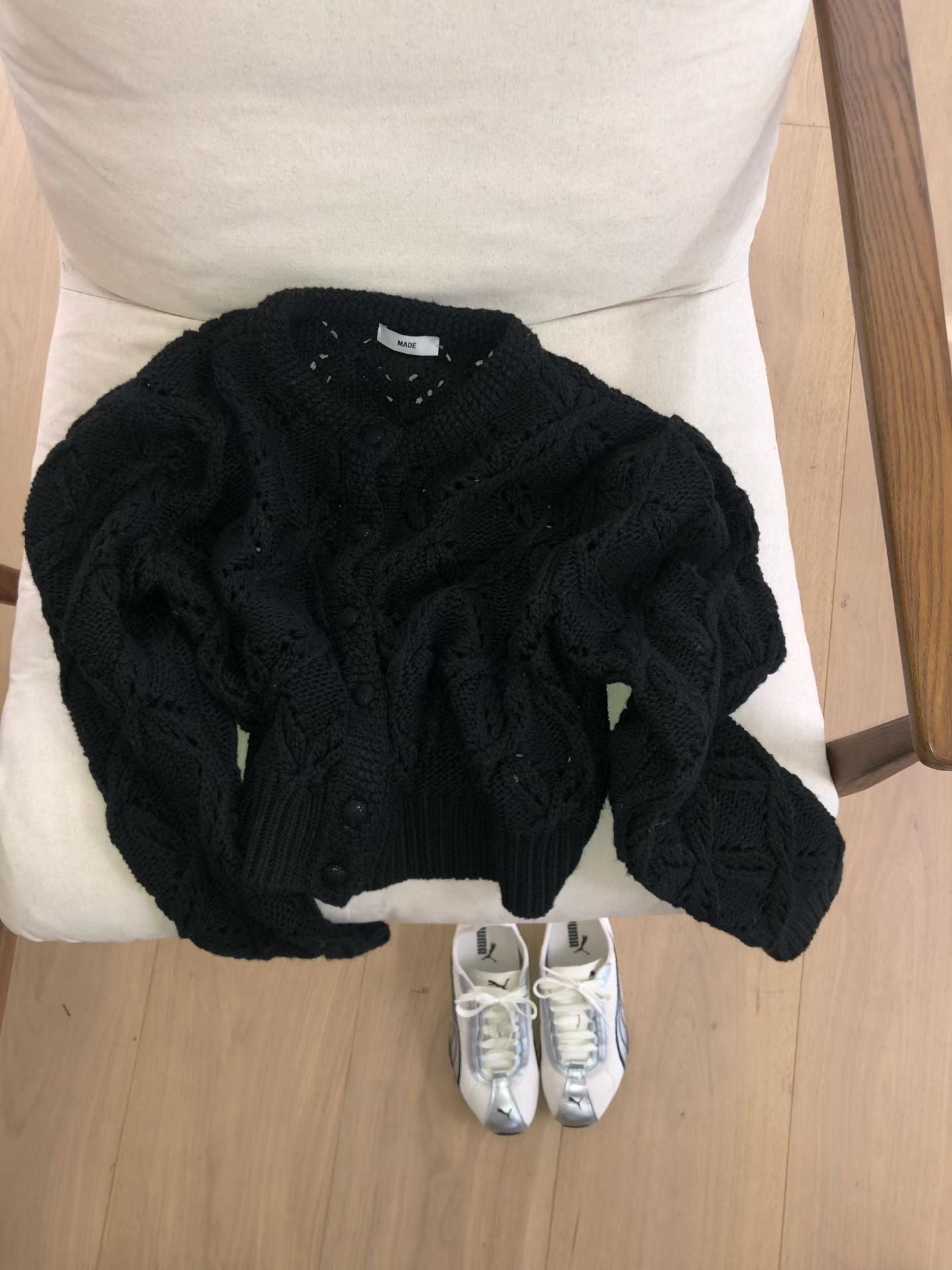 TP22079- 韓國羊毛麻花手工長袖毛衣