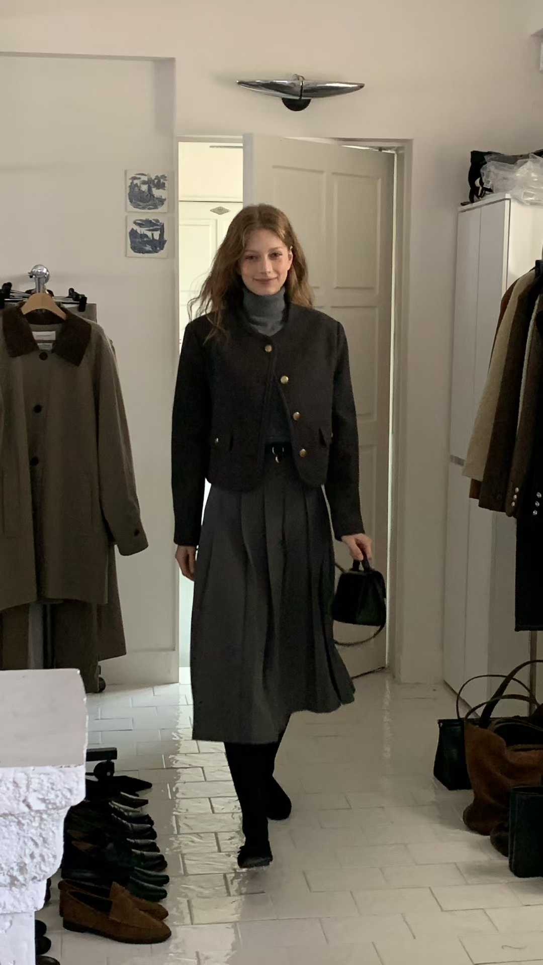 TP22009- 韓修身高領針織背心(不包腰带) 3 colors