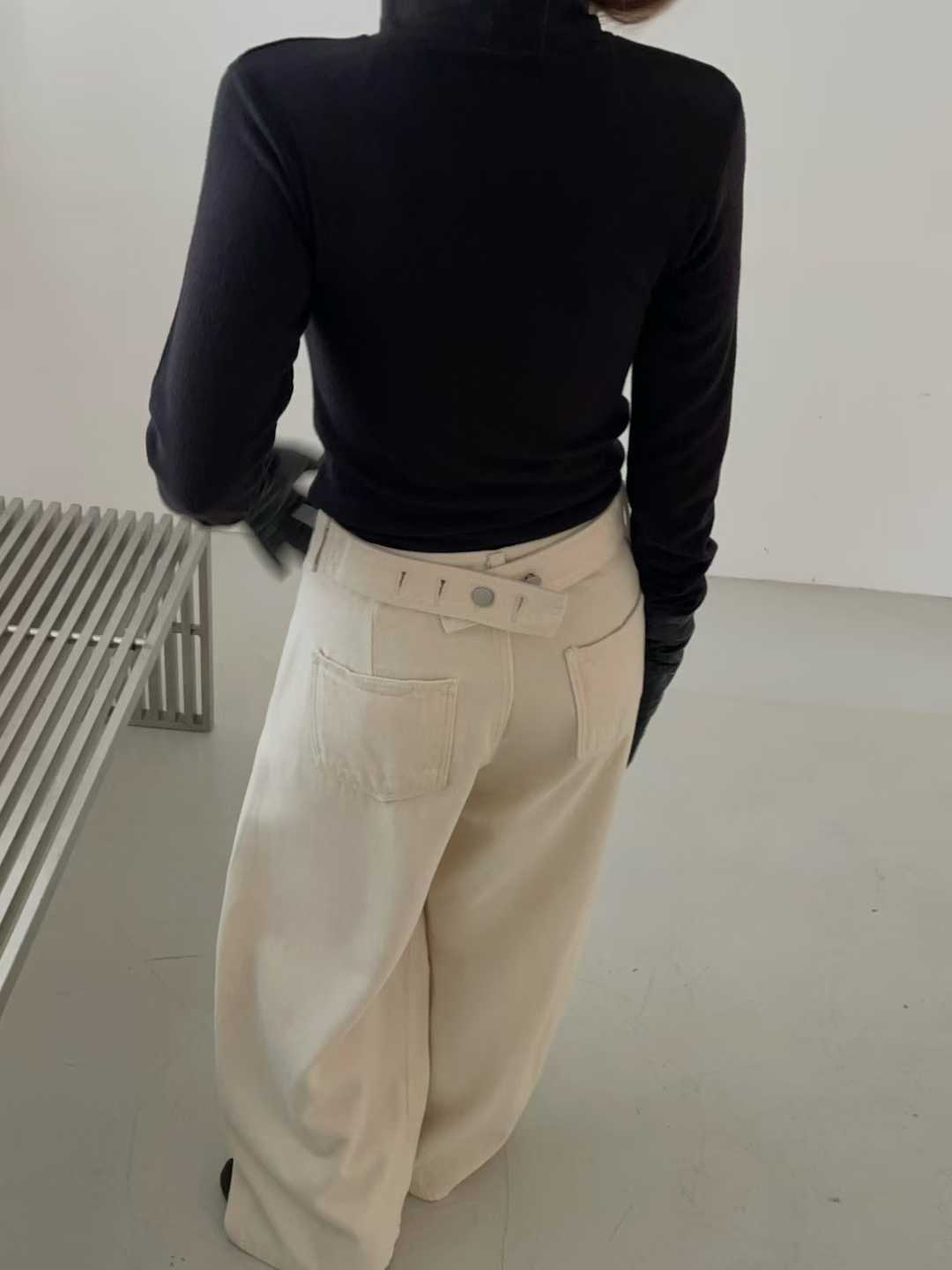 PT22081- 韓國寛鬆牛仔褲底加绒